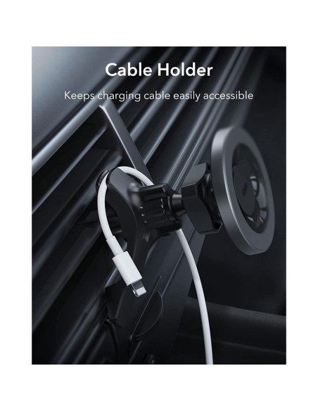 ESR Halolock magnetinis laikiklis su MagSafe automobilio orlaidei - pilkas ESR Halolock magnetinis laikiklis su MagSafe automobilio orlaidei - pilkas