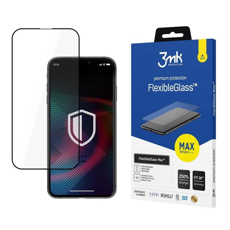 3mk FlexibleGlass Max™ hibridinis stiklas, skirtas iPhone 14 Pro Max 3mk FlexibleGlass Max™ hibridinis stiklas, skirtas iPhone 14 Pro Max