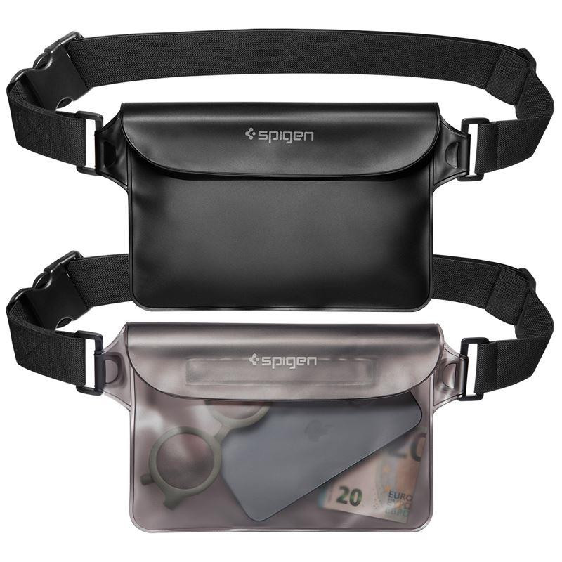 Spigen Aqua Shield A620 vandeniui atsparus klubinis krepšys IPX8 - juodas 2 vnt.