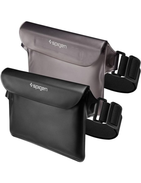 Spigen Aqua Shield A620 vandeniui atsparus klubinis krepšys IPX8 - juodas 2 vnt.