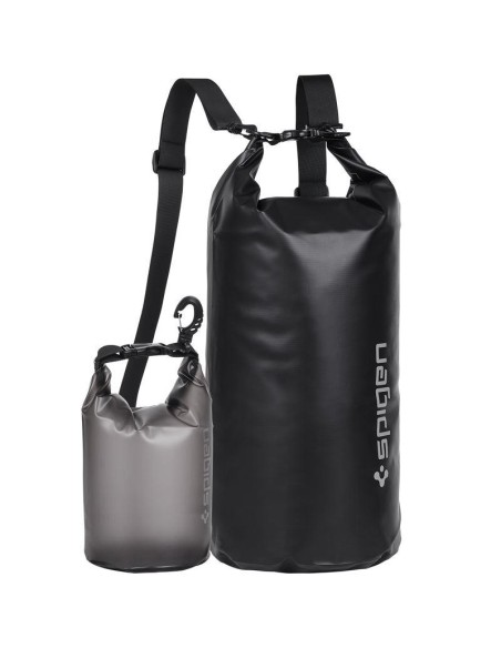 Spigen Aqua Shield A630 maišelis, atsparus vandeniui 20 l + maišelis 2 l - juodas Spigen Aqua Shield A630 maišelis, atsparus vandeniui 20 l + maišelis 2 l - juodas