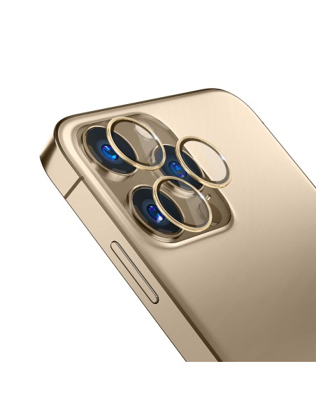 3mk Lens Protection Pro kameros dangtelis skirtas iPhone 13 Pro / iPhone 13 Pro Max - auksinis