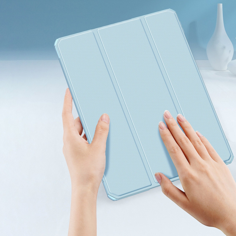 Dux Ducis Toby dėklo iPad 10.9& 39 & 39 2022 (10 kartos) dangtelis su vieta Apple Pencil išmanaus dangtelio stovui mėlyn...