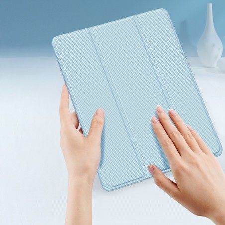 Dux Ducis Toby dėklo iPad 10.9& 39 & 39 2022 (10 kartos) dangtelis su vieta Apple Pencil išmanaus dangtelio stovui mėlyn...