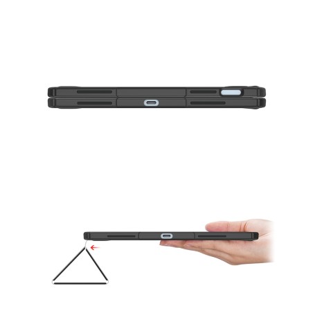 Dux Ducis Toby dėklo iPad 10.9& 39 & 39 2022 (10 kartos) dangtelis su vieta Apple Pencil išmanaus dangtelio stovui mėlyn...