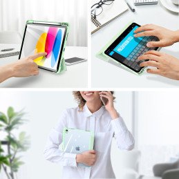 Dux Ducis Toby dėklas iPad 10.9& 39 & 39 2022 (10 kartos) dangtelis su vieta Apple Pencil išmaniajam dangtelio stovui ža...