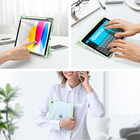 Dux Ducis Toby dėklas iPad 10.9& 39 & 39 2022 (10 kartos) dangtelis su vieta Apple Pencil išmaniajam dangtelio stovui ža... Dux Ducis Toby dėklas iPad 10.9& 39 & 39 2022 (10 kartos) dangtelis su vieta Apple Pencil išmaniajam dangtelio stovui ža...