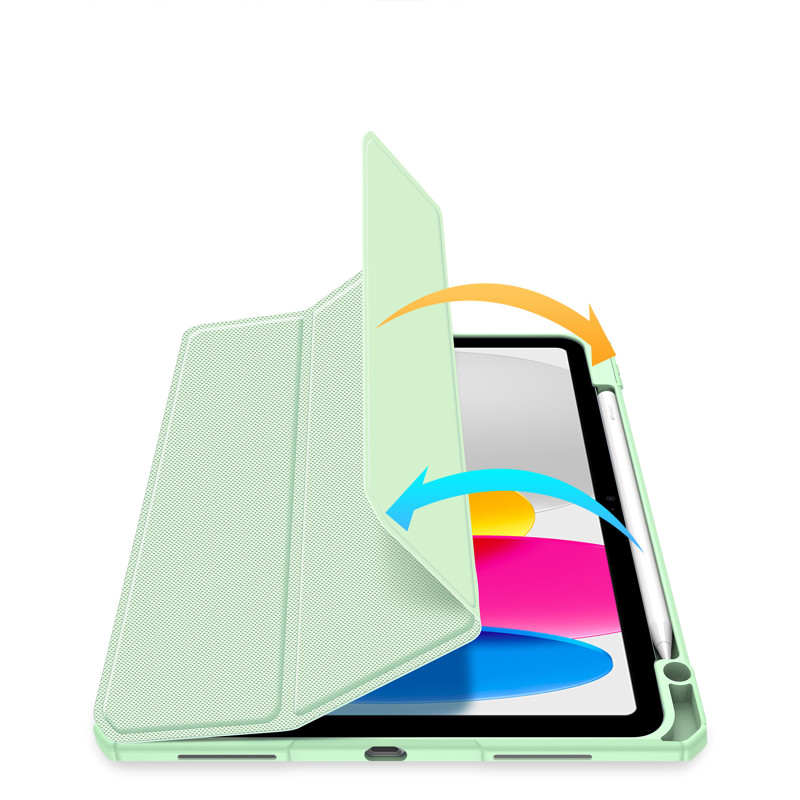 Dux Ducis Toby dėklas iPad 10.9& 39 & 39 2022 (10 kartos) dangtelis su vieta Apple Pencil išmaniajam dangtelio stovui ža...