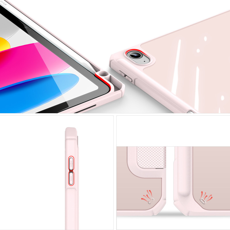 Dux Ducis Toby dėklas iPad 10.9& 39 & 39 2022 (10 kartos) dangtelis su vieta Apple Pencil išmaniesiems dangtelių stovui,...