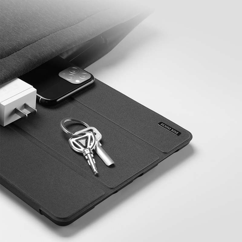 Dux Ducis Domo dėklas iPad 10.9& 39 & 39 2022 (10 kartos) išmanusis dangtelio stovas juodas