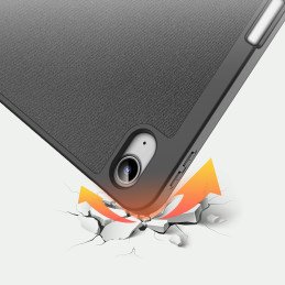 Dux Ducis Domo dėklas iPad 10.9& 39 & 39 2022 (10 kartos) išmanusis dangtelio stovas juodas