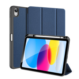 Dux Ducis Domo dėklas iPad 10.9& 39 & 39 2022 (10 kartos) išmanusis dangtelio stovas mėlynas
