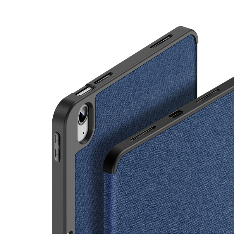 Dux Ducis Domo dėklas iPad 10.9& 39 & 39 2022 (10 kartos) išmanusis dangtelio stovas mėlynas