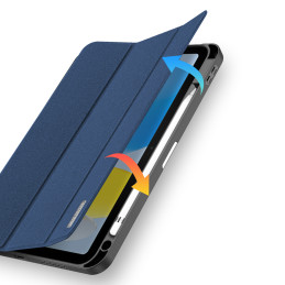Dux Ducis Domo dėklas iPad 10.9& 39 & 39 2022 (10 kartos) išmanusis dangtelio stovas mėlynas