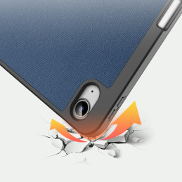 Dux Ducis Domo dėklas iPad 10.9& 39 & 39 2022 (10 kartos) išmanusis dangtelio stovas mėlynas