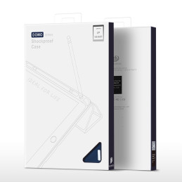 Dux Ducis Domo dėklas iPad 10.9& 39 & 39 2022 (10 kartos) išmanusis dangtelio stovas mėlynas