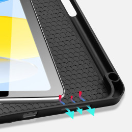 Dux Ducis Domo dėklas iPad 10.9& 39 & 39 2022 (10 kartos) išmanusis dangtelio stovas mėlynas