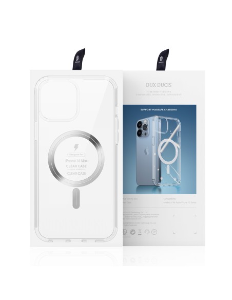 Dux Ducis Clin magnetinis dėklas, skirtas iPhone 14 Plus MagSafe suderinamas skaidrus Dux Ducis Clin magnetinis dėklas, skirtas iPhone 14 Plus MagSafe suderinamas skaidrus