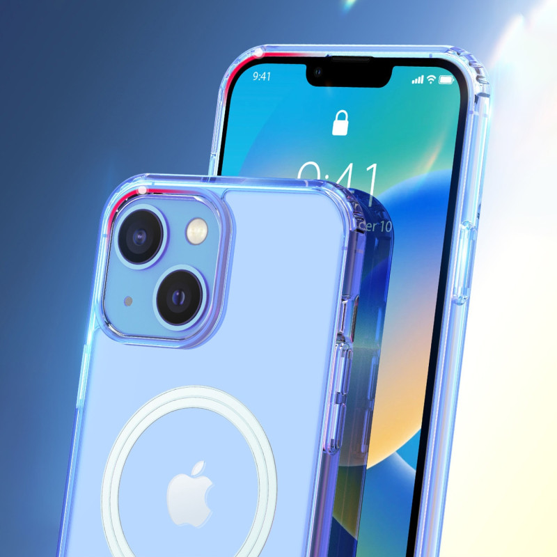 Dux Ducis Clin magnetinis dėklas, skirtas iPhone 14 Plus MagSafe suderinamas skaidrus