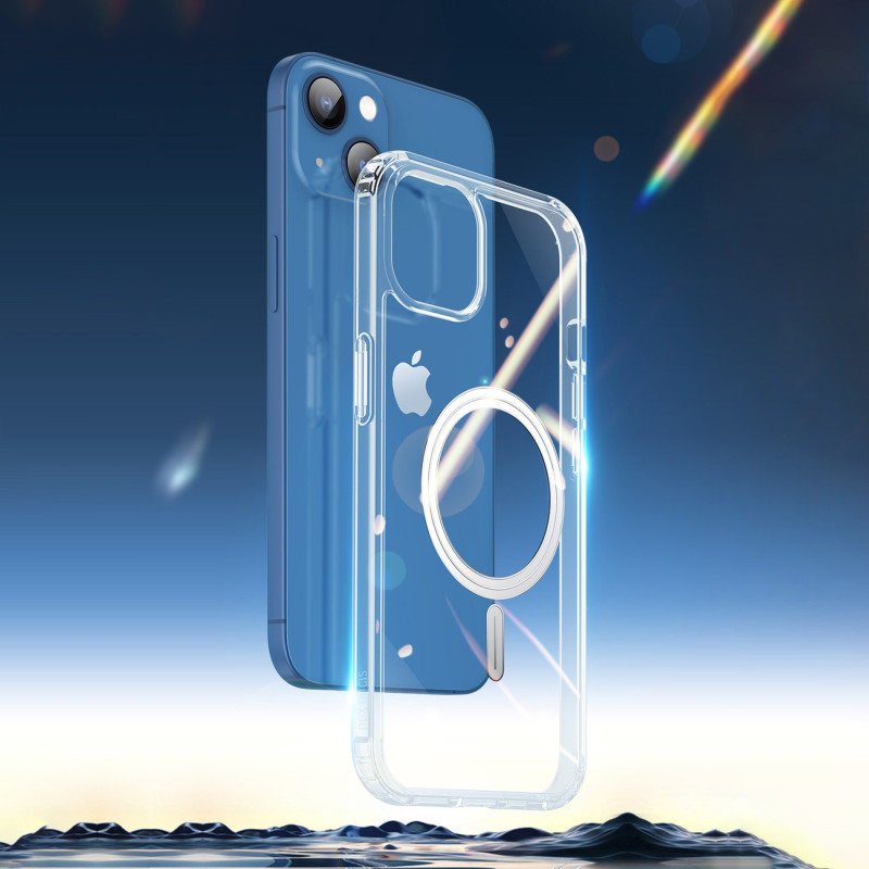 Dux Ducis Clin magnetinis dėklas, skirtas iPhone 14 Plus MagSafe suderinamas skaidrus