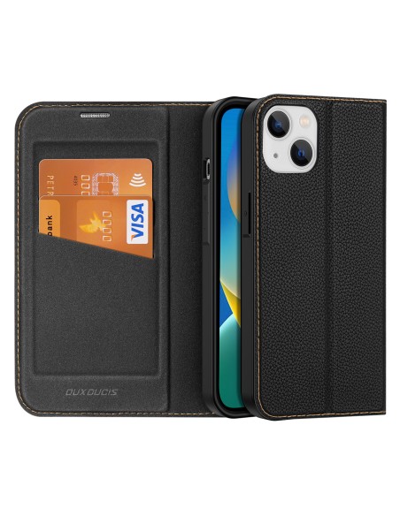 Dux Ducis Skin X2 dėklas iPhone 14 Plus dangtelis su magnetiniu atvartu juodas Dux Ducis Skin X2 dėklas iPhone 14 Plus dangtelis su magnetiniu atvartu juodas