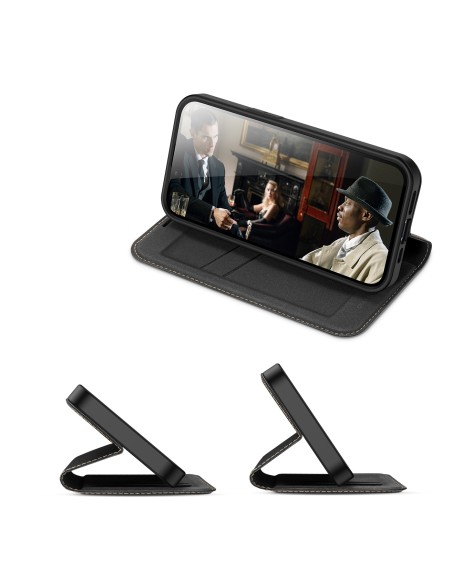 Dux Ducis Skin X2 dėklas iPhone 14 Plus dangtelis su magnetiniu atvartu juodas Dux Ducis Skin X2 dėklas iPhone 14 Plus dangtelis su magnetiniu atvartu juodas