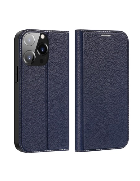 Dux Ducis Skin X2 dėklas iPhone 14 Pro dangtelis su magnetiniu atvartu mėlynos spalvos Dux Ducis Skin X2 dėklas iPhone 14 Pro dangtelis su magnetiniu atvartu mėlynos spalvos