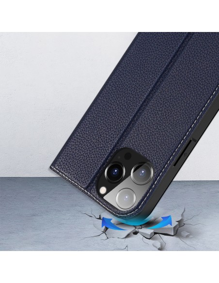 Dux Ducis Skin X2 dėklas, skirtas iPhone 14 Pro Max, dangtelis su magnetiniu atvartu, mėlynas Dux Ducis Skin X2 dėklas, skirtas iPhone 14 Pro Max, dangtelis su magnetiniu atvartu, mėlynas
