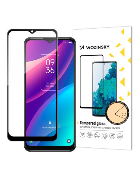 Wozinsky itin patvarus Full Glue grūdintas stiklas visam ekranui su rėmeliu Case Friendly TCL 30 SE juodas Wozinsky itin patvarus Full Glue grūdintas stiklas visam ekranui su rėmeliu Case Friendly TCL 30 SE juodas