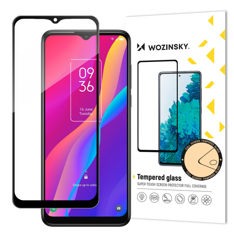 Wozinsky itin patvarus Full Glue grūdintas stiklas visam ekranui su rėmeliu Case Friendly TCL 30E juodas Wozinsky itin patvarus Full Glue grūdintas stiklas visam ekranui su rėmeliu Case Friendly TCL 30E juodas