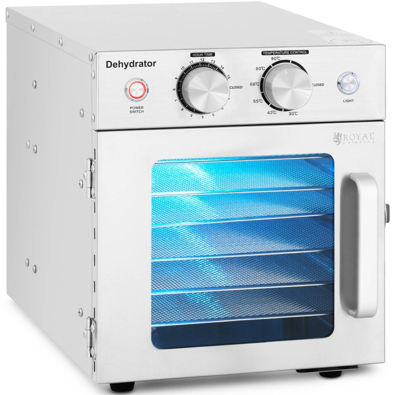 Pramoninis dehidratorius maistinėms žolelėms grybams 1 kamera 6 grotelės 30-90 C 500 W