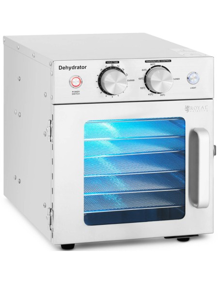 Pramoninis dehidratorius maistinėms žolelėms grybams 1 kamera 6 grotelės 30-90 C 500 W Pramoninis dehidratorius maistinėms žolelėms grybams 1 kamera 6 grotelės 30-90 C 500 W