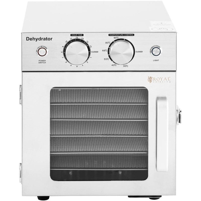 Pramoninis dehidratorius maistinėms žolelėms grybams 1 kamera 6 grotelės 30-90 C 500 W