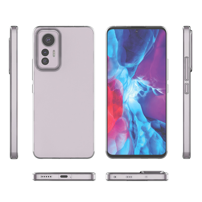 Itin skaidrus 0,5 mm Xiaomi 12 Lite dėklas, plonas dangtelis, skaidrus