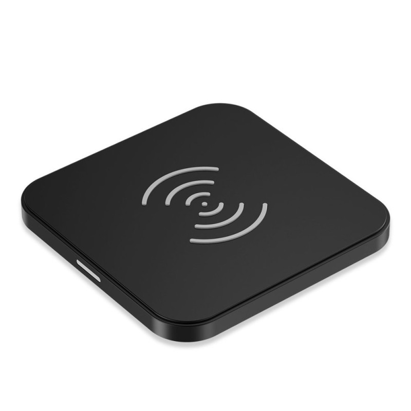 Qi 10W belaidis įkroviklis telefonui ir ausinėms juodos spalvos