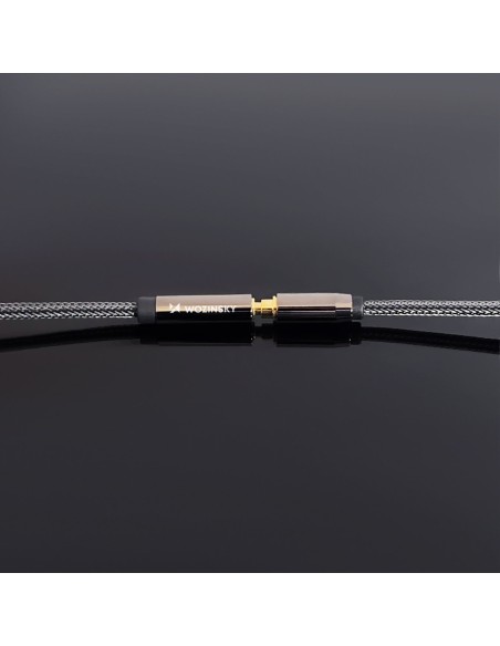 Mini lizdas moteriškas-vyriškas prailginimo kabelis AUX prailginimas 3m juodas