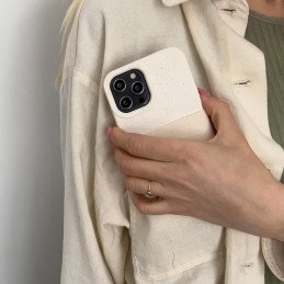 Eco Case iPhone 14 Pro Max dėklas, silikonas, suyrantis dangtelis, tamsiai mėlynas