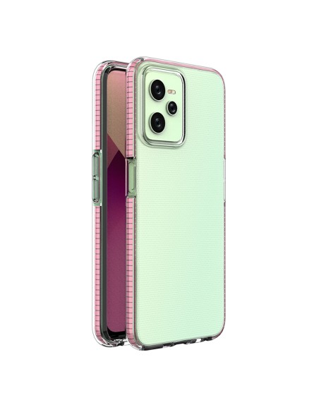 Spring Case Realme C35 silikoninis dangtelis su rėmeliu šviesiai rožinis Spring Case Realme C35 silikoninis dangtelis su rėmeliu šviesiai rožinis