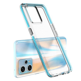 Spyruoklinis dėklas, skirtas Realme 9 Pro+ / Realme 9 silikoninis dangtelis su rėmeliu, juodas
