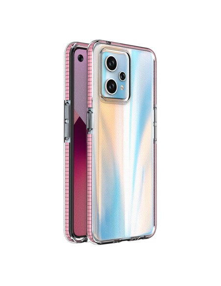 Spring Case for Realme 9 Pro+ / Realme 9 silikoninis dangtelis su rėmeliu, šviesiai rožinis Spring Case for Realme 9 Pro+ / Realme 9 silikoninis dangtelis su rėmeliu, šviesiai rožinis