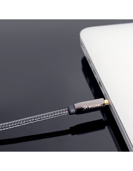 Mini lizdas moteriškas-vyriškas prailginimo kabelis AUX prailginimas 3m juodas