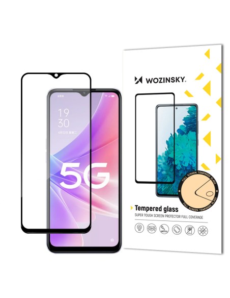 Wozinsky Super patvarūs klijai viso ekrano grūdintas stiklas su rėmeliu, tinkamas dėklui Realme Narzo 50 Black Wozinsky Super patvarūs klijai viso ekrano grūdintas stiklas su rėmeliu, tinkamas dėklui Realme Narzo 50 Black