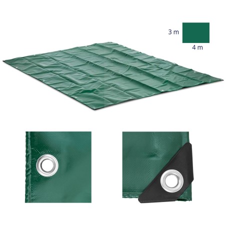 Brezento apsauginė danga su akutėmis 400 x 300 cm