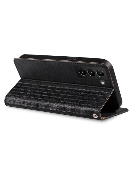 Magnetinio dirželio dėklas, skirtas Samsung Galaxy A23 5G atverčiamas dangtelis piniginės mini dirželis, juodas Magnetinio dirželio dėklas, skirtas Samsung Galaxy A23 5G atverčiamas dangtelis piniginės mini dirželis, juodas