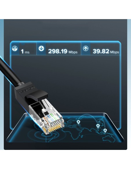 Patchcord Cable Ethernet tinklo kabelis RJ45 Cat 6 UTP 1000Mbps 3m mėlynas Patchcord Cable Ethernet tinklo kabelis RJ45 Cat 6 UTP 1000Mbps 3m mėlynas