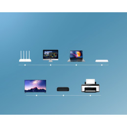 Patchcord Cable Ethernet tinklo kabelis RJ45 Cat 6 UTP 1000Mbps 3m mėlynas