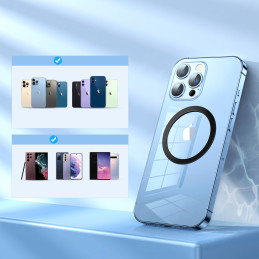 Joyroom metalinių magnetinių žiedų rinkinys išmaniajam telefonui 2 vnt rožinis (JR-Mag-M3).