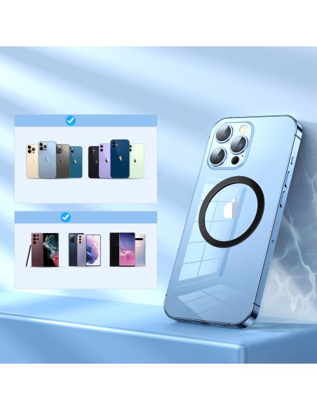 Joyroom metalinių magnetinių žiedų rinkinys išmaniajam telefonui 2 vnt rožinis (JR-Mag-M3). Joyroom metalinių magnetinių žiedų rinkinys išmaniajam telefonui 2 vnt rožinis (JR-Mag-M3).