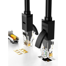 Patchcord Cable Ethernet tinklo kabelis RJ45 Cat 6 UTP 1000Mbps 3m mėlynas