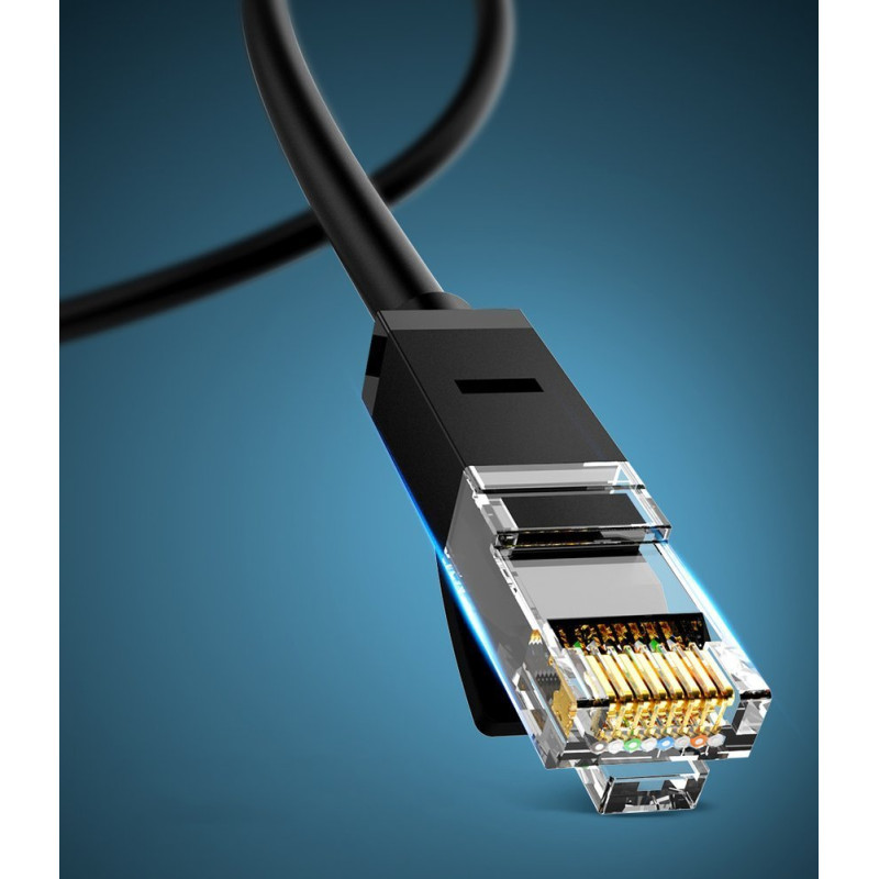 Patchcord Cable Ethernet tinklo kabelis RJ45 Cat 6 UTP 1000Mbps 3m mėlynas